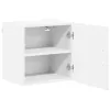 Fali konyhaszekrény 2 pcs Magas Fényű Fehér 40 x 31 x 40 cm