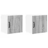 Fali konyhaszekrény 2 pcs Szürke Sonoma 40 x 31 x 40 cm Faanyag