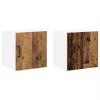 Fali konyhaszekrény 2 pcs Öreg fa 40 x 31 x 40 cm Faanyag