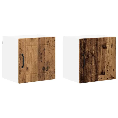 Fali konyhaszekrény 2 pcs Öreg fa 40 x 31 x 40 cm Faanyag