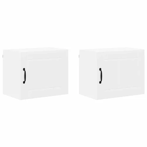 Fali konyhaszekrény 2 pcs Fehér 50 x 31 x 40 cm Faanyag