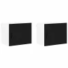 Fali konyhaszekrény 2 pcs Fekete 50 x 31 x 40 cm Faanyag