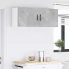 Fali konyhaszekrény 2 pcs Beton Szürke 50 x 31 x 40 cm Faanyag