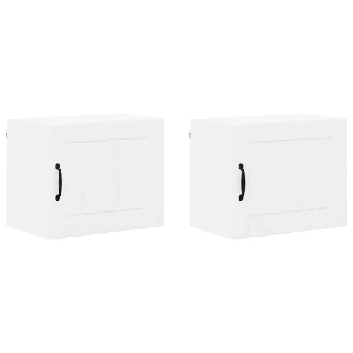 Fali konyhaszekrény 2 pcs Magas Fényű Fehér 50 x 31 x 40 cm