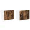 Fali konyhaszekrény 2 pcs Füstölt tölgy 50 x 31 x 40 cm Faanyag