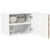 Fali konyhaszekrény 2 pcs Füstölt tölgy 50 x 31 x 40 cm Faanyag