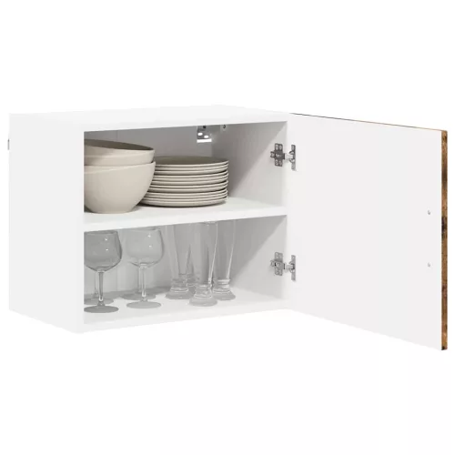 Fali konyhaszekrény 2 pcs Füstölt tölgy 50 x 31 x 40 cm Faanyag