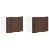 Fali konyhaszekrény 2 pcs Barna Tölgy 50 x 31 x 40 cm Faanyag