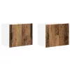 Fali konyhaszekrény 2 pcs Öreg fa 50 x 31 x 40 cm Faanyag