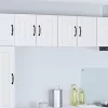 Fali konyhaszekrény 2 pcs Fehér 60 x 31 x 40 cm Faanyag