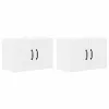 Fali konyhaszekrény 2 pcs Fehér 60 x 31 x 40 cm Faanyag