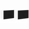 Fali konyhaszekrény 2 pcs Fekete 60 x 31 x 40 cm Faanyag