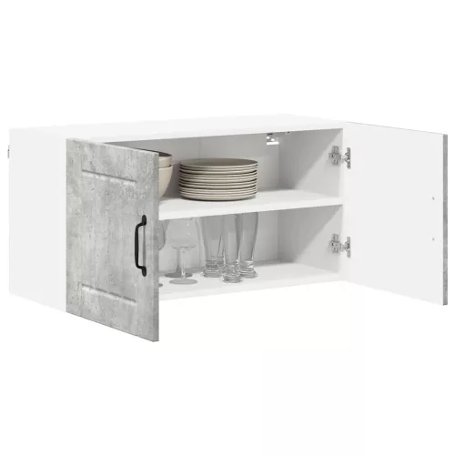 Fali konyhaszekrény Beton Szürke 80 x 31 x 40 cm Faanyag