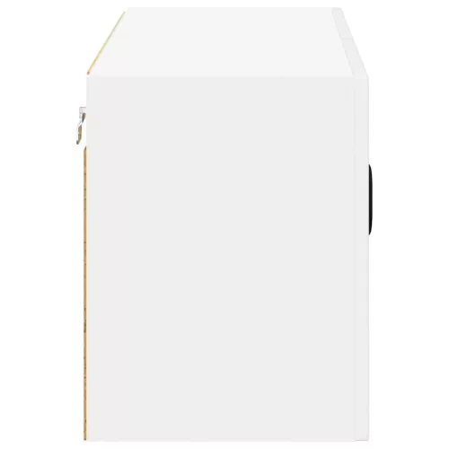 Fali konyhaszekrény Magas Fényű Fehér 80 x 31 x 40 cm Faanyag