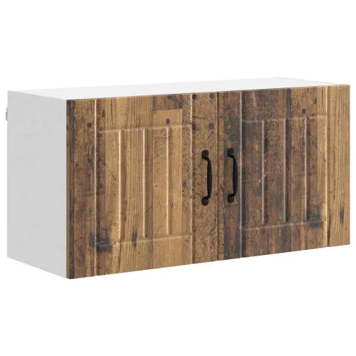 Fali konyhaszekrény polcokkal Öreg fa 80 x 31 x 40 cm Faanyag