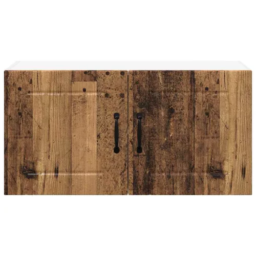 Fali konyhaszekrény polcokkal Öreg fa 80 x 31 x 40 cm Faanyag