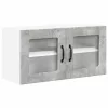 Fali konyhaszekrény Beton Szürke 80 x 31 x 40 cm Faanyag