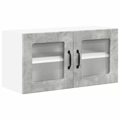 Fali konyhaszekrény Beton Szürke 80 x 31 x 40 cm Faanyag