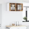 Fali konyhaszekrény polcokkal Öreg fa 80 x 31 x 40 cm Faanyag