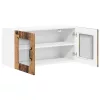 Fali konyhaszekrény polcokkal Öreg fa 80 x 31 x 40 cm Faanyag