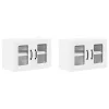 Fali konyhaszekrény 2 pcs Fehér 60 x 31 x 40 cm Faanyag