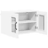 Fali konyhaszekrény 2 pcs Fehér 60 x 31 x 40 cm Faanyag