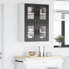 Fali konyhaszekrény 2 pcs Fekete 60 x 31 x 40 cm Faanyag