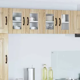   Fali konyhaszekrény 2 pcs Sonoma tölgy 60 x 31 x 40 cm Faanyag