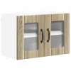 Fali konyhaszekrény 2 pcs Sonoma tölgy 60 x 31 x 40 cm Faanyag