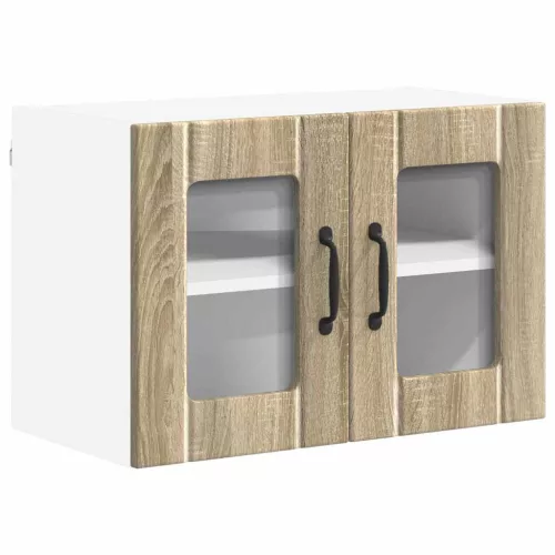 Fali konyhaszekrény 2 pcs Sonoma tölgy 60 x 31 x 40 cm Faanyag