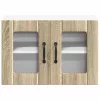 Fali konyhaszekrény 2 pcs Sonoma tölgy 60 x 31 x 40 cm Faanyag