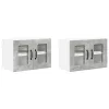 Fali konyhaszekrény 2 pcs Beton Szürke 60 x 31 x 40 cm Faanyag