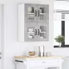 Fali konyhaszekrény 2 pcs Beton Szürke 60 x 31 x 40 cm Faanyag