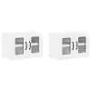 Fali konyhaszekrény 2 pcs Magas Fényű Fehér 60 x 31 x 40 cm