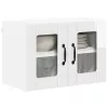 Fali konyhaszekrény 2 pcs Magas Fényű Fehér 60 x 31 x 40 cm