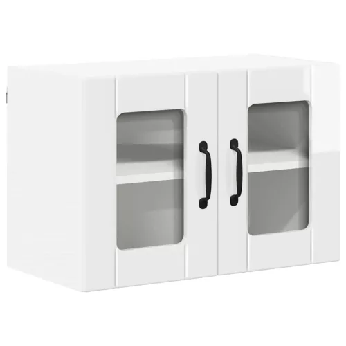 Fali konyhaszekrény 2 pcs Magas Fényű Fehér 60 x 31 x 40 cm