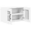 Fali konyhaszekrény 2 pcs Magas Fényű Fehér 60 x 31 x 40 cm