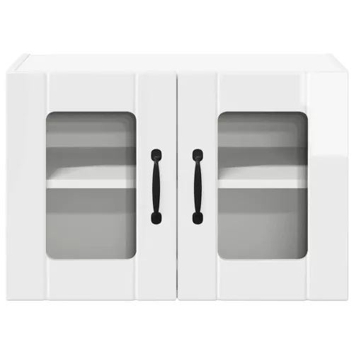 Fali konyhaszekrény 2 pcs Magas Fényű Fehér 60 x 31 x 40 cm