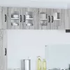 Fali konyhaszekrény 2 pcs Szürke Sonoma 60 x 31 x 40 cm Faanyag
