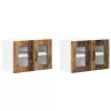 Fali konyhaszekrény 2 pcs Öreg fa 60 x 31 x 40 cm Faanyag