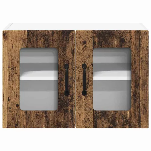 Fali konyhaszekrény 2 pcs Öreg fa 60 x 31 x 40 cm Faanyag