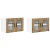 Fali konyhaszekrény 2 pcs Artisan tölgy 60 x 31 x 40 cm Faanyag