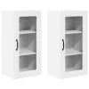 Fali konyhaszekrény 2 pcs Fehér 40 x 31 x 80 cm Faanyag