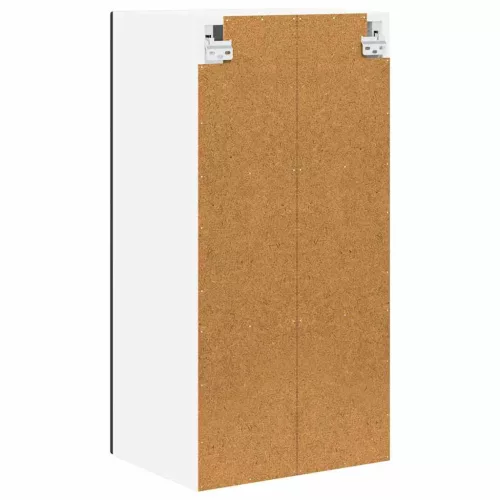 Fali konyhaszekrény 2 pcs Fekete 40 x 31 x 80 cm Faanyag