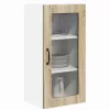 Fali konyhaszekrény 2 pcs Sonoma tölgy 40 x 31 x 80 cm Faanyag