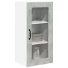 Fali konyhaszekrény 2 pcs Beton Szürke 40 x 31 x 80 cm Faanyag