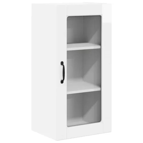 Fali konyhaszekrény 2 pcs Magas Fényű Fehér 40 x 31 x 80 cm