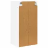 Fali konyhaszekrény 2 pcs Magas Fényű Fehér 40 x 31 x 80 cm