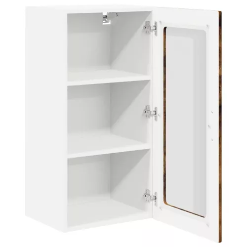 Fali konyhaszekrény 2 pcs Füstölt tölgy 40 x 31 x 80 cm Faanyag
