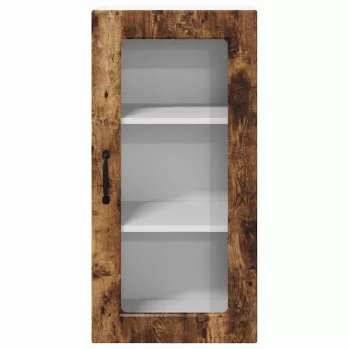 Fali konyhaszekrény 2 pcs Füstölt tölgy 40 x 31 x 80 cm Faanyag